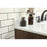 Elegant Eugene 42" Single Bathroom Vanity, Walnut/Backsplash