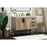 Elegant Kitchen/Bath Eugene 42" Single Bathroom Vanity, Natural Oak
