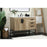 Elegant Eugene 42" Single Bathroom Vanity, Natural Oak/Backsplash