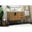 Elegant Kitchen/Bath Eugene 42" Single Bathroom Vanity, Walnut Brown