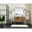 Elegant Kitchen/Bath Eugene 42" Single Bathroom Vanity, Walnut Brown