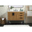 Elegant Eugene 42" Single Vanity, Walnut Brown/Backsplash