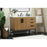 Elegant Eugene 42" Single Vanity, Walnut Brown/Backsplash