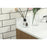 Elegant Eugene 42" Single Vanity, Walnut Brown/Backsplash