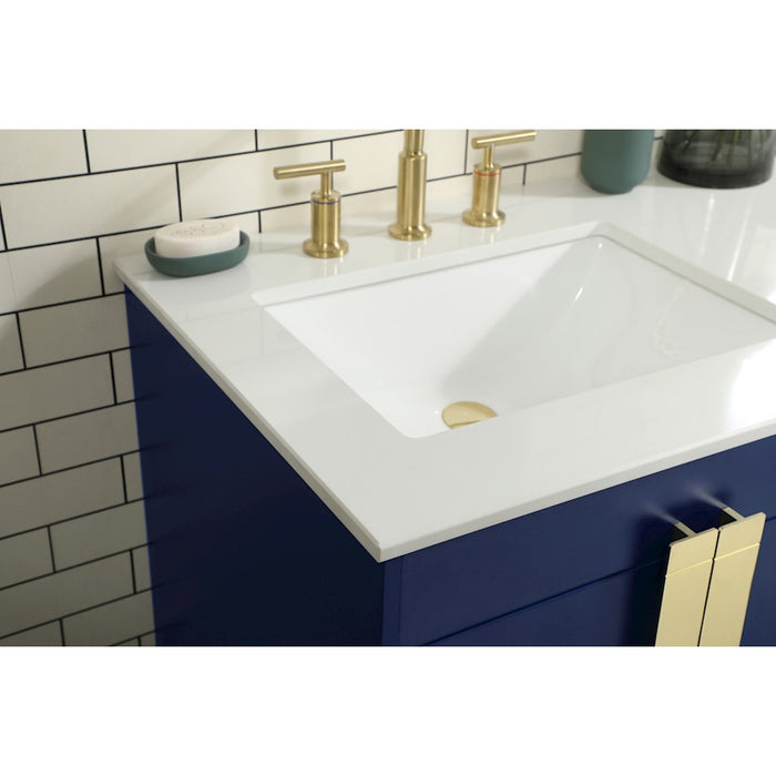 Elegant Kitchen/Bath Eugene 60" Double Bathroom Vanity, Blue