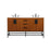 Elegant Kitchen/Bath Eugene 60" Double Bathroom Vanity, Teak - VF48860DMTK