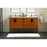 Elegant Kitchen/Bath Eugene 60" Double Bathroom Vanity, Teak