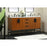 Elegant Kitchen/Bath Eugene 60" Double Bathroom Vanity, Teak