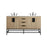Elegant Kitchen/Bath Eugene 60" Double Bathroom Vanity, Mango Wood - VF48860DMW