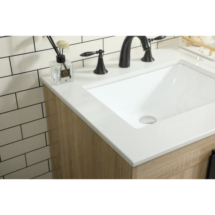 Elegant Kitchen/Bath Eugene 60" Double Bathroom Vanity, Mango Wood