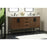 Elegant Kitchen/Bath Eugene 60" Double Bathroom Vanity, Walnut