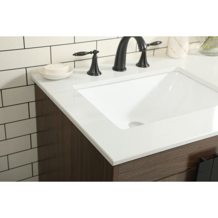 Elegant Kitchen/Bath Eugene 60" Double Bathroom Vanity, Walnut
