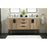 Elegant Kitchen/Bath Eugene 60" Double Bathroom Vanity, Natural Oak