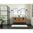 Elegant Kitchen/Bath Eugene 60" Double Bathroom Vanity, Natural Oak