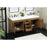 Elegant Eugene 60" Double Bathroom Vanity, Walnut Brown