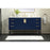 Elegant Kitchen/Bath Eugene 60" Single Bathroom Vanity, Blue
