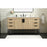 Elegant Kitchen/Bath Eugene 60" Single Bathroom Vanity, Mango Wood