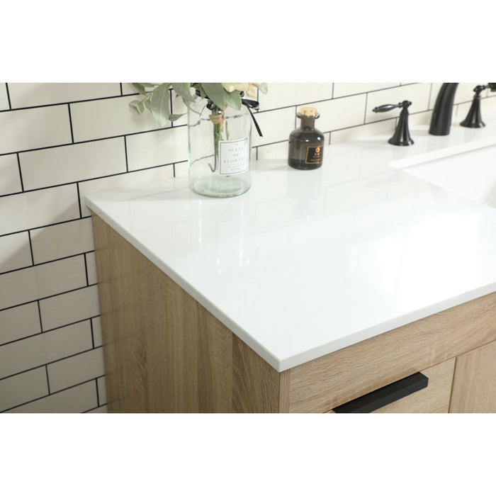 Elegant Kitchen/Bath Eugene 60" Single Bathroom Vanity, Mango Wood