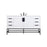 Elegant Kitchen/Bath Eugene 60" Single Bathroom Vanity, White - VF48860MWH