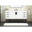 Elegant Kitchen/Bath Eugene 60" Single Bathroom Vanity, White