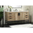 Elegant Kitchen/Bath Eugene 60" Single Bathroom Vanity, Natural Oak
