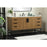 Elegant Kitchen/Bath Eugene 60" Single Bathroom Vanity, Walnut Brown