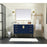 Elegant Kitchen/Bath Eugene 60" Single Bathroom Vanity, Walnut Brown