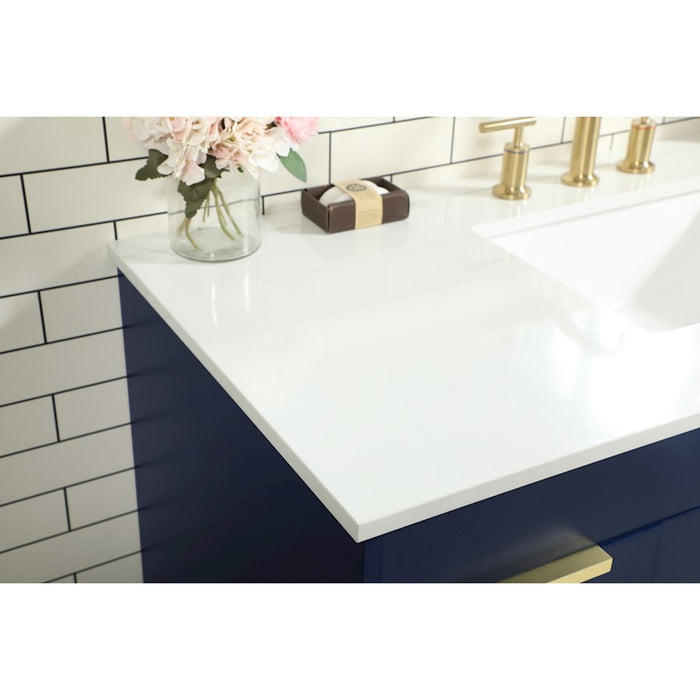Elegant Kitchen/Bath Eugene 48" Single Bathroom Vanity, Blue