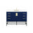 Elegant Eugene 48" Single Bathroom Vanity, Blue/Backsplash - VF488W48MBL-BS