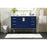 Elegant Eugene 48" Single Bathroom Vanity, Blue/Backsplash