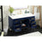 Elegant Eugene 48" Single Bathroom Vanity, Blue/Backsplash