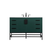 Elegant Kitchen/Bath Eugene 48" Single Bathroom Vanity, Green - VF488W48MGN