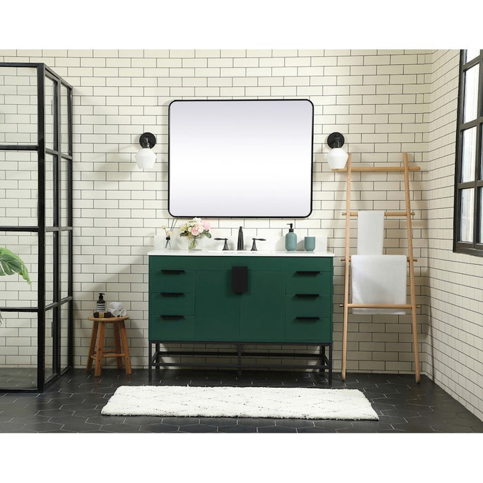 Elegant Kitchen/Bath Eugene 48" Single Bathroom Vanity, Green