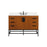 Elegant Eugene 48" Single Bathroom Vanity, Teak/Backsplash - VF488W48MTK-BS