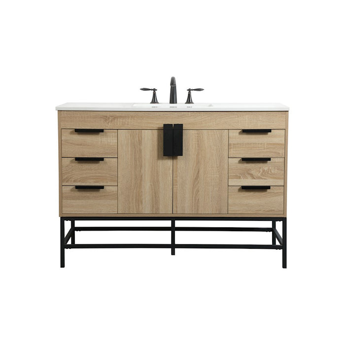 Elegant Kitchen/Bath Eugene 48" Single Bathroom Vanity, Mango Wood - VF488W48MW