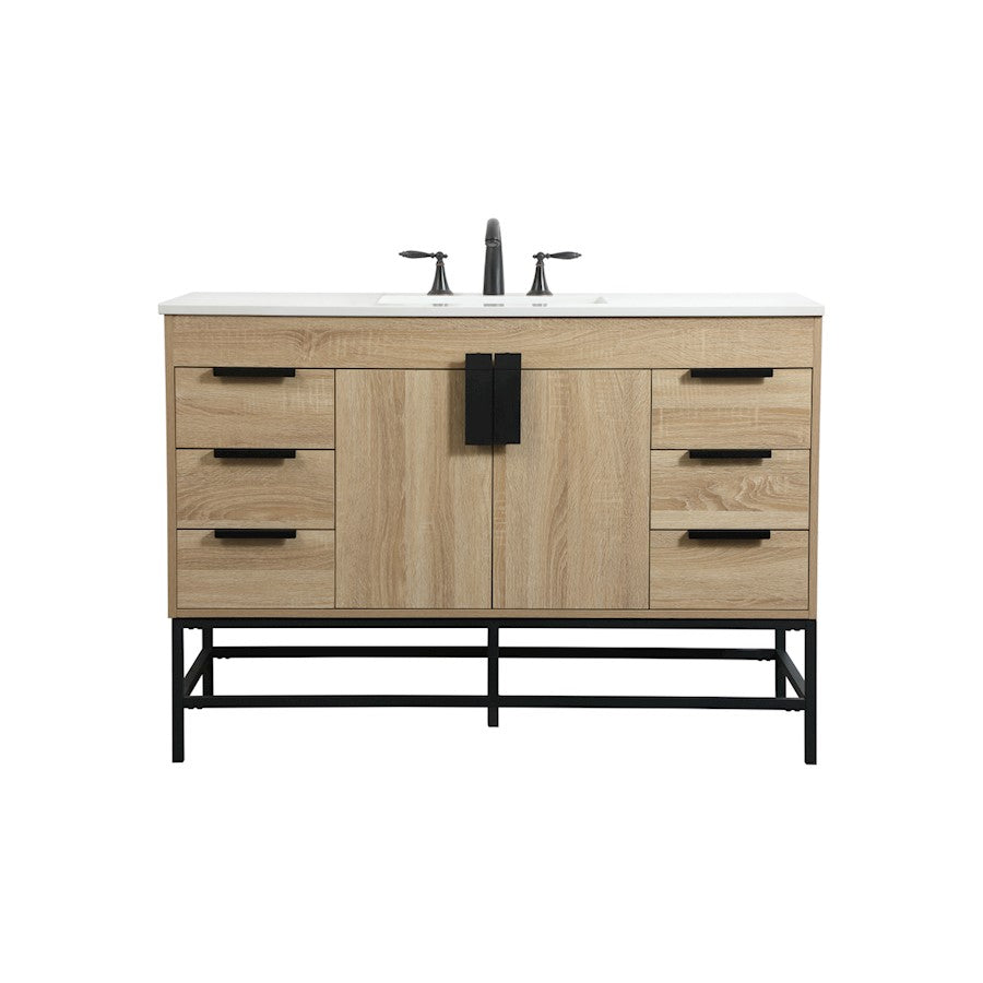 Elegant Kitchen/Bath Eugene 48" Single Bathroom Vanity, Mango Wood - VF488W48MW