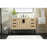 Elegant Kitchen/Bath Eugene 48" Single Bathroom Vanity, Mango Wood
