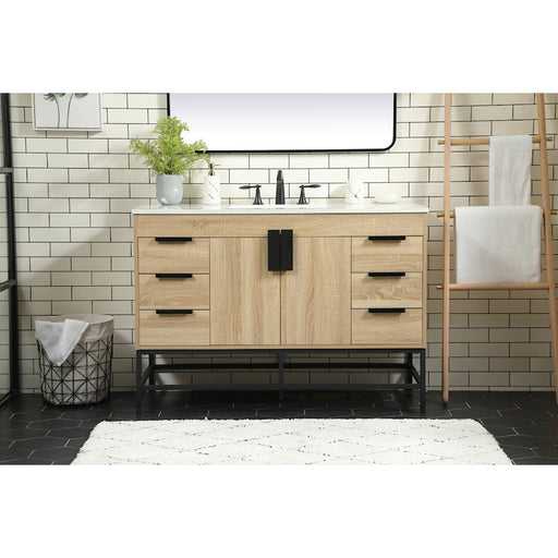 Elegant Kitchen/Bath Eugene 48" Single Bathroom Vanity, Mango Wood