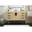 Elegant Eugene 48" Single Bathroom Vanity, Mango Wood/Backsplash