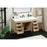 Elegant Eugene 48" Single Bathroom Vanity, Mango Wood/Backsplash