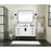 Elegant Kitchen/Bath Eugene 48" Single Bathroom Vanity, White