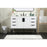 Elegant Eugene 48" Single Bathroom Vanity, White/Backsplash