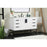 Elegant Eugene 48" Single Bathroom Vanity, White/Backsplash