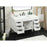 Elegant Eugene 48" Single Bathroom Vanity, White/Backsplash