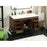 Elegant Kitchen/Bath Eugene 48" Single Bathroom Vanity, Walnut