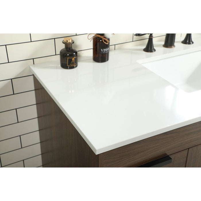 Elegant Kitchen/Bath Eugene 48" Single Bathroom Vanity, Walnut