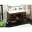 Elegant Eugene 48" Single Bathroom Vanity, Walnut/Backsplash
