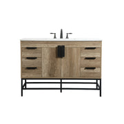 Elegant Kitchen/Bath Eugene 48" Single Bathroom Vanity, Natural Oak - VF488W48NT