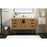 Elegant Eugene 48" Single Bathroom Vanity, Walnut Brown
