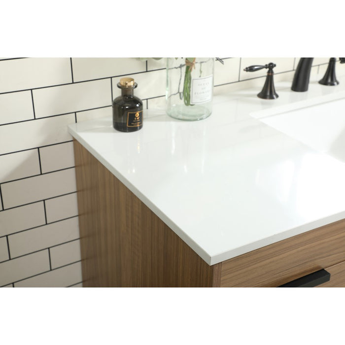 Elegant Eugene 48" Single Bathroom Vanity, Walnut Brown